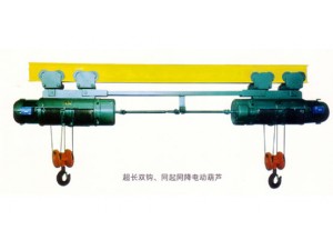 我公司還可提供單葫蘆帶動(dòng)雙卷筒雙吊點(diǎn)產(chǎn)品。
